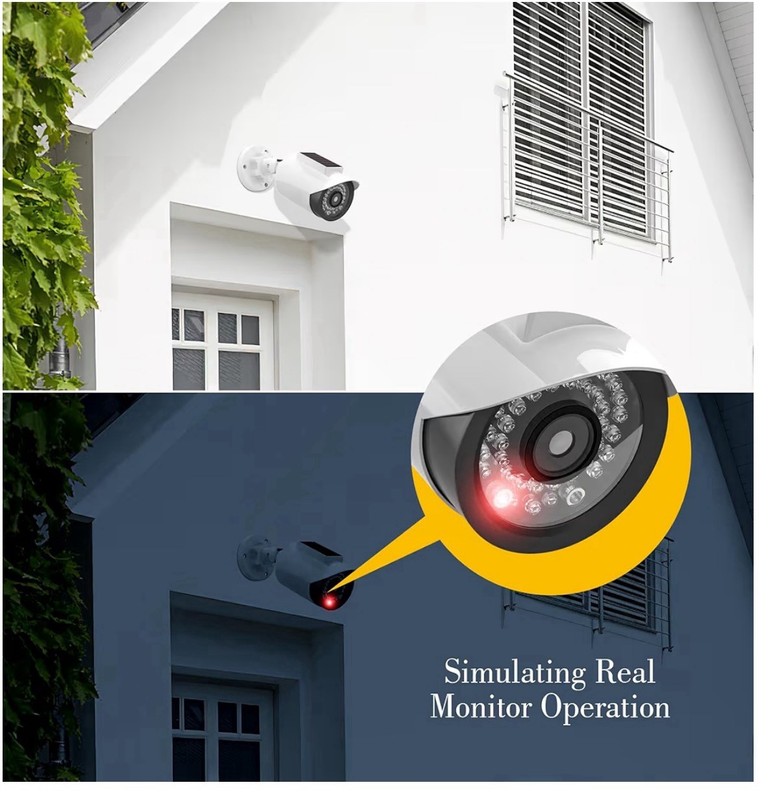 security camera-fake solar (White 2Pack,Battery not Included) gallery