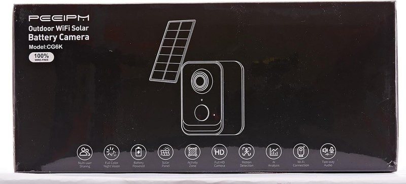 Security Cameras CG6K Wireless Outdoor Solar Power Cameras for Home Security WiF gallery