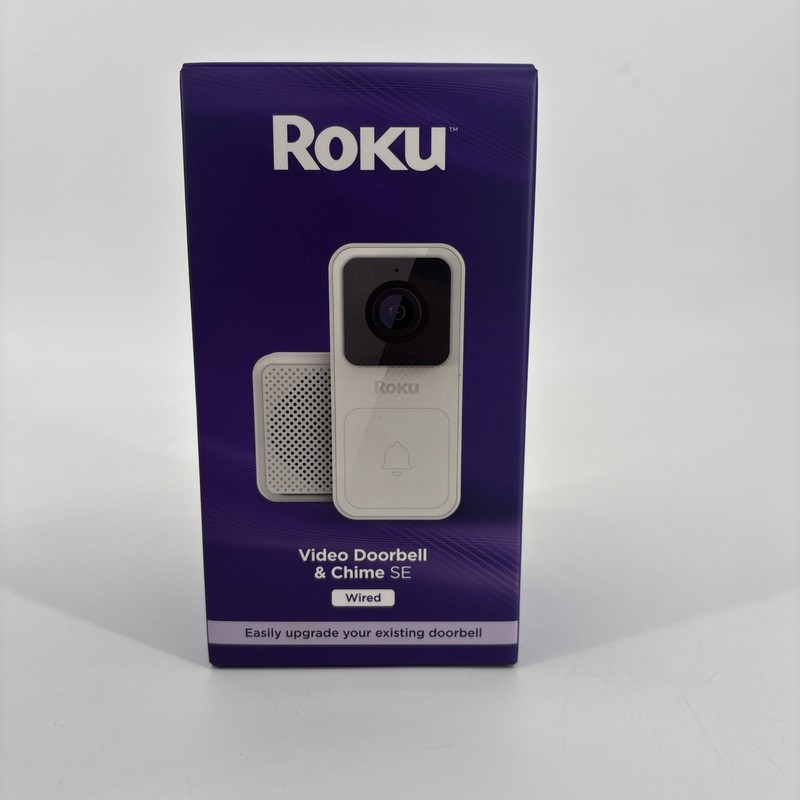Roku Smart Home Wired Video Doorbell & Chime – 1080p HD Night Vision Ultrawide