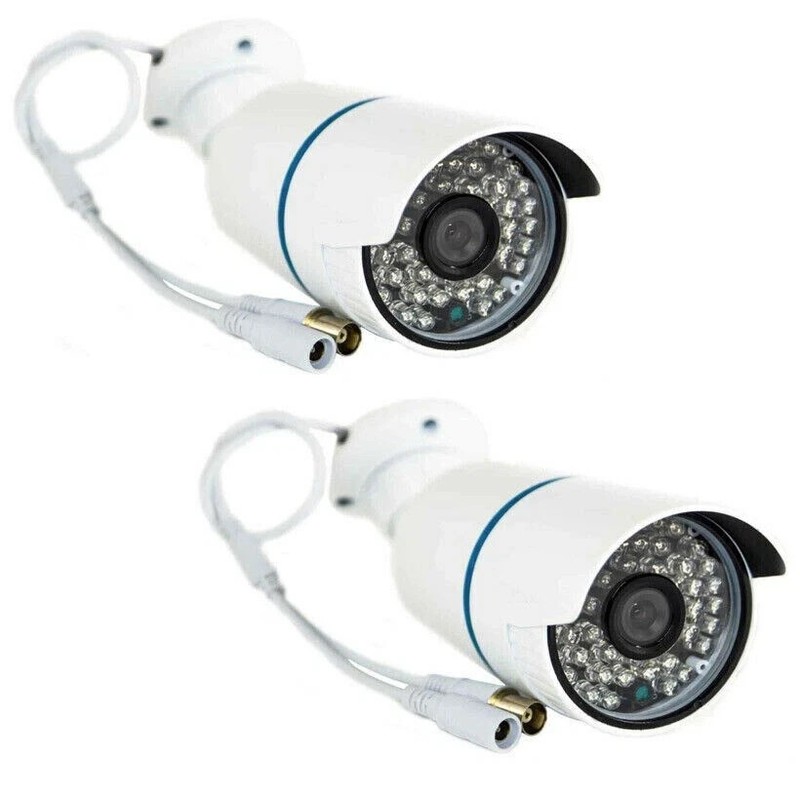 KIT 2X AHD CAMERA 3.6MM 5MPX 48 LED CCD IR PAL VIDEO SURVEILLANCE