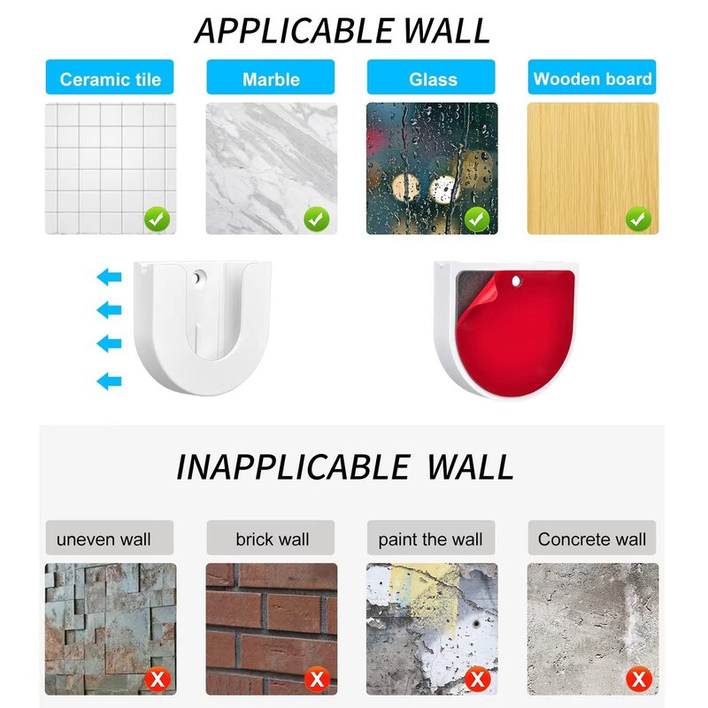 2 Pack Strong Adhesive Wall Mount for Ring Indoor Cam 2nd & 1st Gen No Drilling gallery