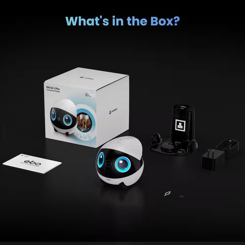 EBO Air 2 plus 3K HD Camera Family Companion Robot with 2-Way Video and AI Assis gallery