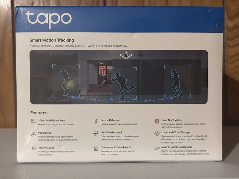 Tapo C500 White 1080p Full HD Outdoor Pan/Tilt Security Wi-Fi Camera gallery