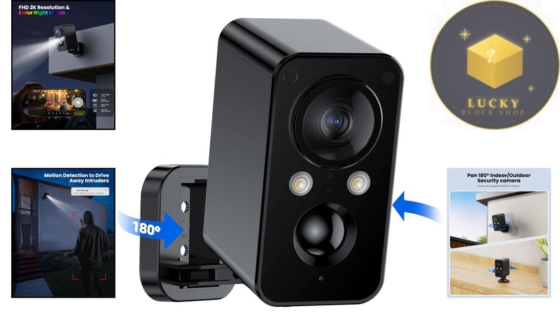 Waterproof Battery-Powered Security Camera - 1296p HD Video & Two-Way Audio gallery