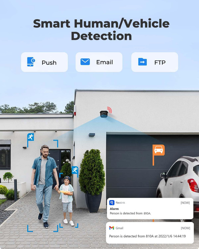 REOLINK 4K/8MP Wired Security Poe IP Camera, Human/Vehicle/Pet Detection, Time-L gallery