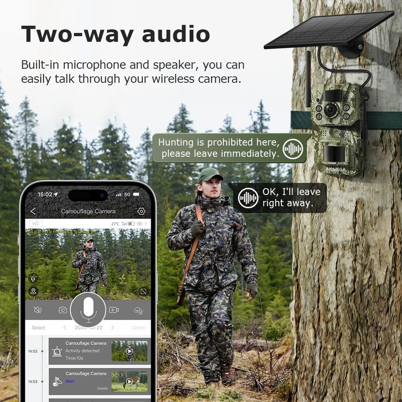 Hunting Trail Camera 5MP Night Vision Wildlife Camera Motion Activated Outdoor gallery