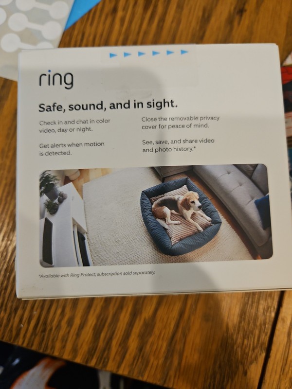 Ring Wireless 1080p Indoor Security Camera - Black Plug In Great For Pets gallery