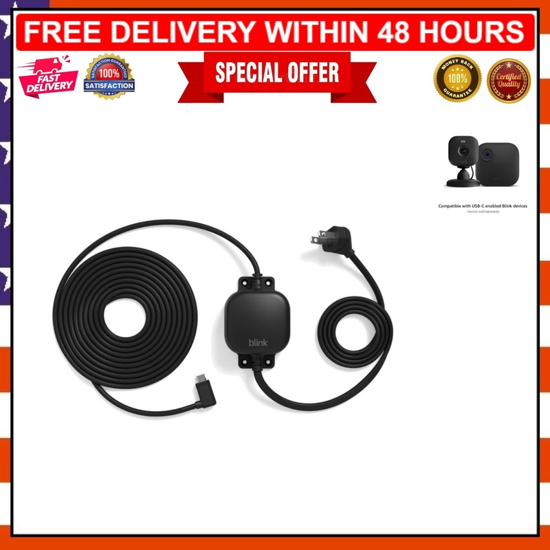 Essential 13ft Power Adapter for Outdoor Mini 2 & 2K+ – Weatherproof Design