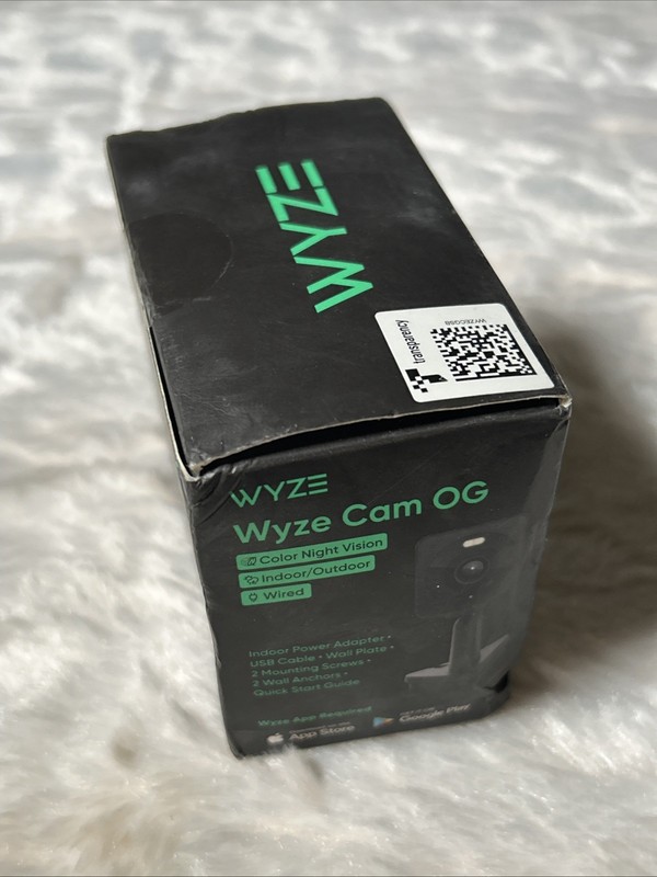 Wyze Cam OG 1080p Color Night Vision Spotlight Black Wi-Fi Smart Sealed gallery