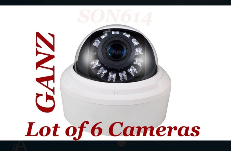Lot 6 Security Color Cameras W/1080P 2MP IR D/N 2.8-12mm Hybrid Ganz Z8-D2V NEW!