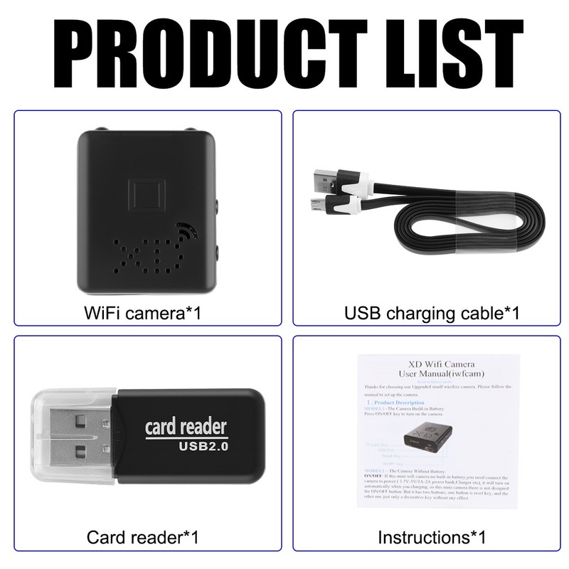 2026 Smart Mini Wireless WiFi Camera Home Security 1080P HD Night Cam USA Stock