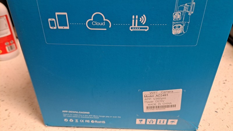 AC2491 Wi-Fi IP Outdoor Surveillance Camera w/ Solar Panel 1080p Cloud Blue gallery