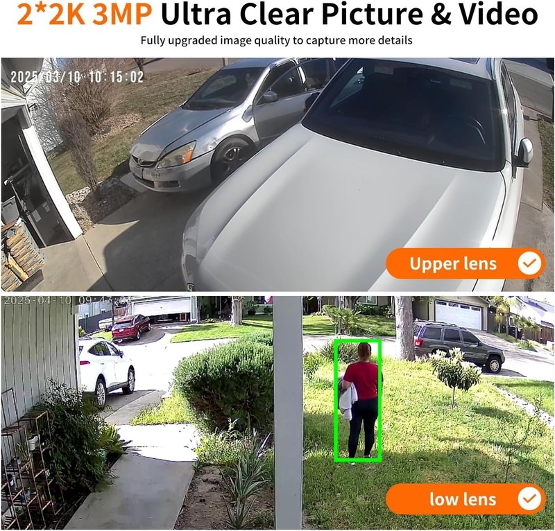 Solar Powered Outdoor WiFi Security Camera with Dual Lens & Night Vision gallery