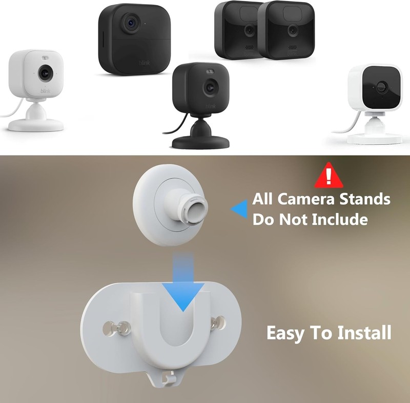 2pk Versatile Blink Camera Mount with Dual Suction Cups No-Drill Installation Wt gallery