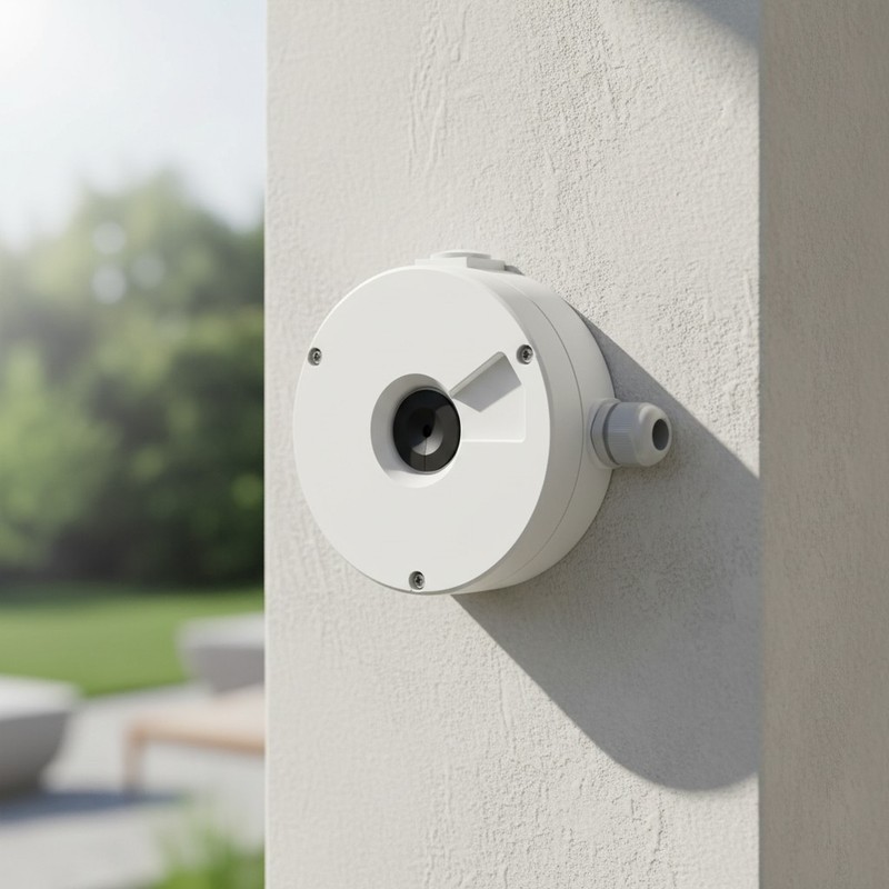 D20 Junction Box for Dome Cameras – Durable Aluminum & Pre-Drilled for Easy Fit