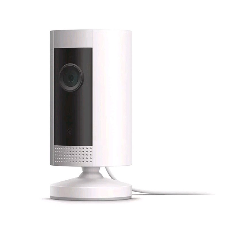Ring Indoor Cam (1st Gen), Plug-In HD camera, 2 way talk, Works with Alexa-White