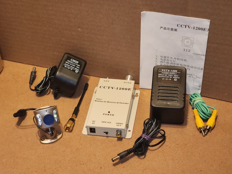 CCTV-1200E Wireless Video Receiver Surveillance Color Mini Camera SX-308AS CCTV gallery