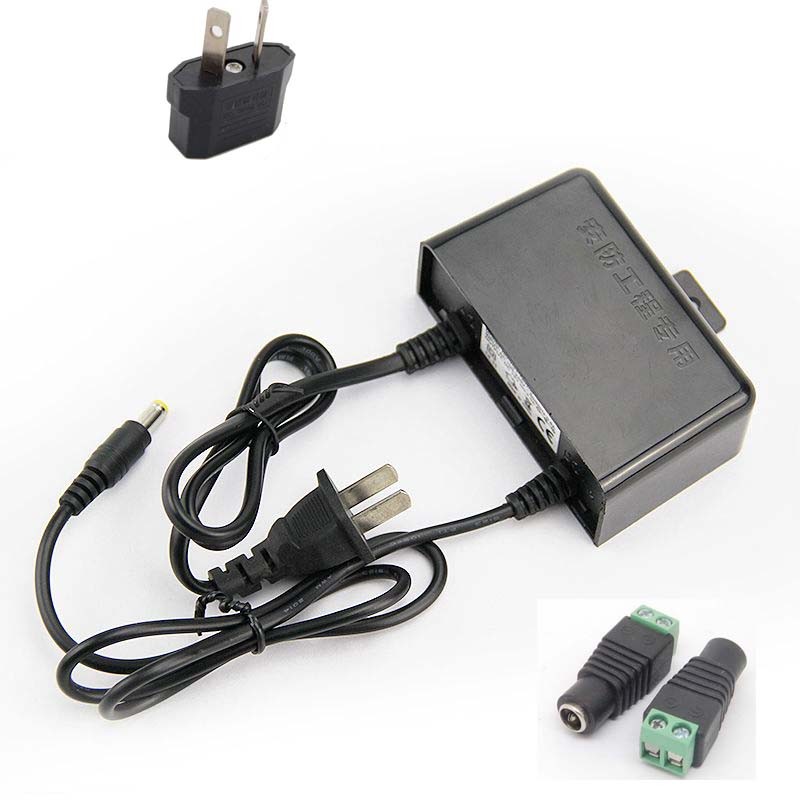 DC 12V 2A Power Supply Adapter For CCTV Camera Waterproof Outdoor Power Adapter