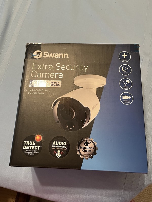 Swann Bullet 5MP CCTV Camera True Detect Audio Weatherproof 7580 Series