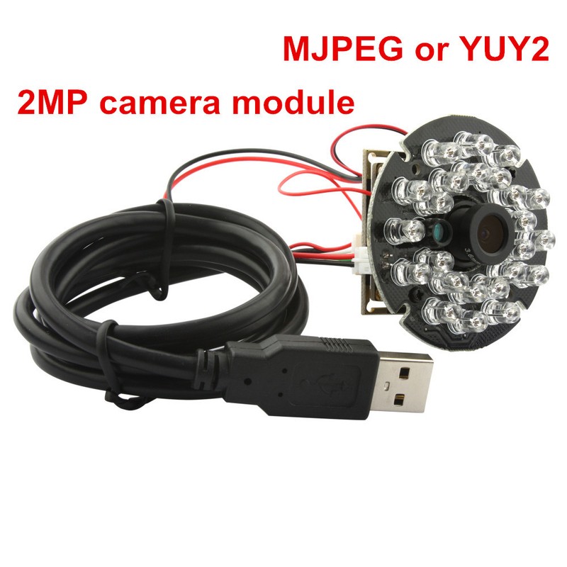 2MP 1080P HD MJPEG 30fps/60fps/120fps Cmos IR Cut Night Vision USB Camera Module gallery