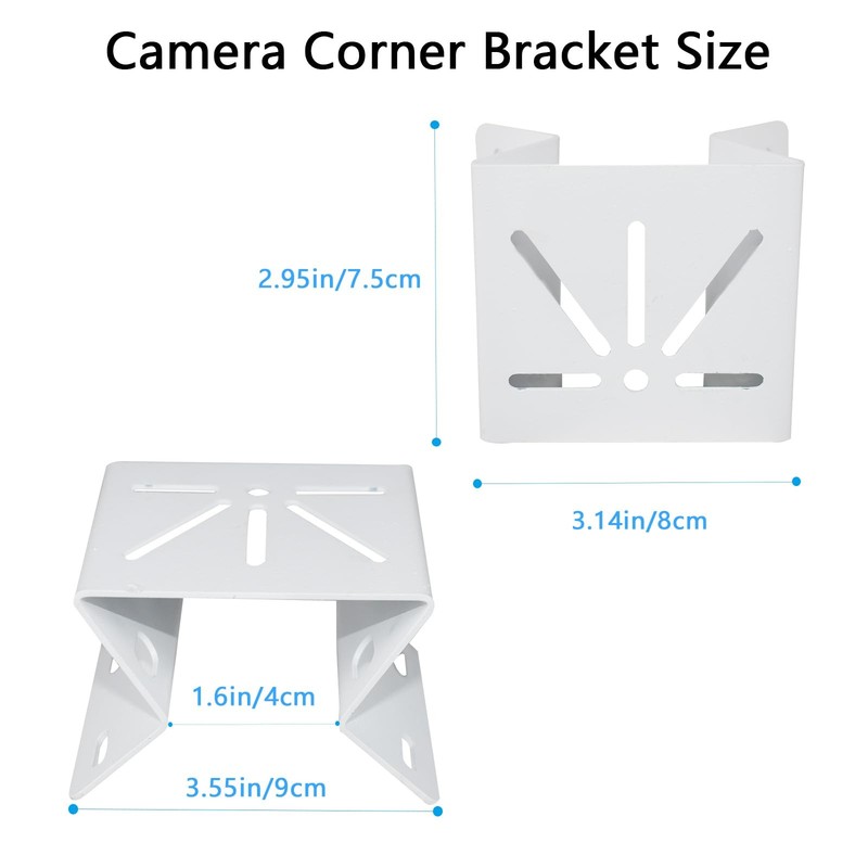 Camera Corner Mount 3.5x3.5 inch for Eufy SoloCam S340 E30 E42 - 270° View gallery