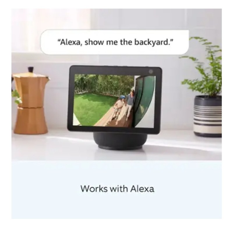 Ring - Spotlight Cam Plus Outdoor/Indoor Wireless 1080p Battery Surveillance ... gallery