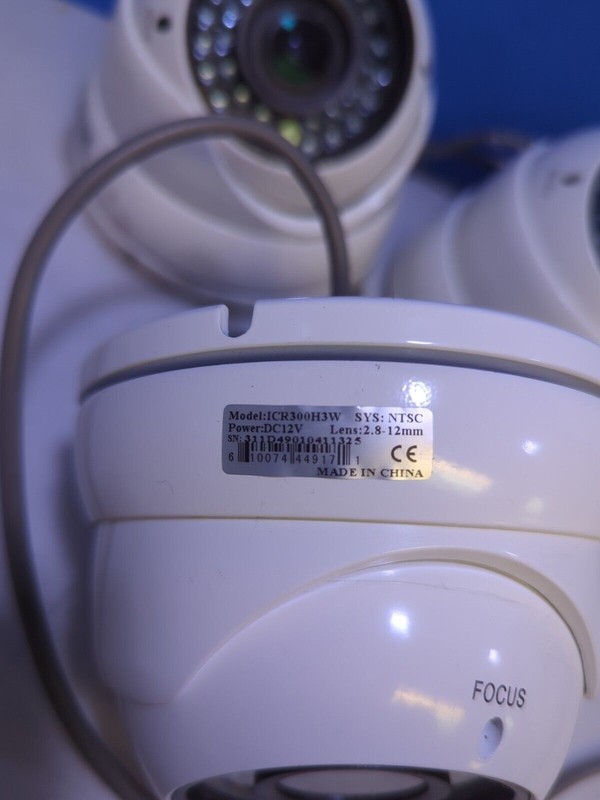3x ICRealtime ICR-300H3W NTSC LEN 2.8-12mm Indoor/Outdoor IR Dome Camera - gallery