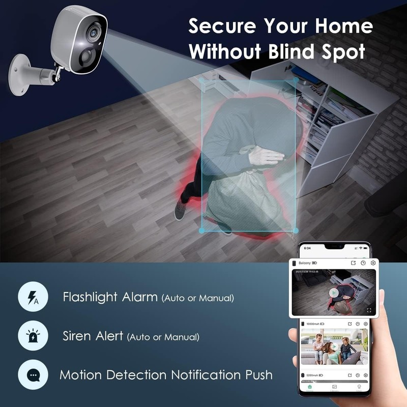 Geekee Solar Security Cameras Wireless Outdoor, Outdoor Camera Wireless gallery