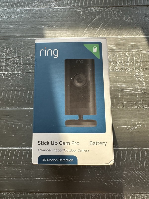 Ring Stick Up Cam Pro Battery 1080p Outdoor Wi-Fi, Solar Panel and Mount Inc.