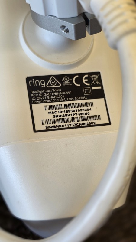 Ring Spotlight Cam Wired Plug-In Security Camera - White gallery