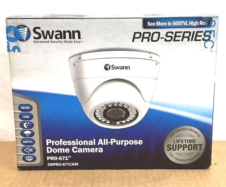 Swann IR Dome Camera (1080p) SWPRO-671CAM ✅❤️️✅❤️️ New! Factory Sealed!