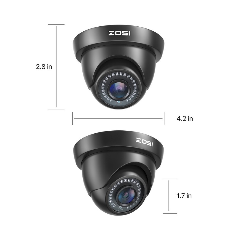 ZOSI 1080p 4in1 HD CCTV Home Surveillance Security Camera Outdoor Dome Day Night gallery