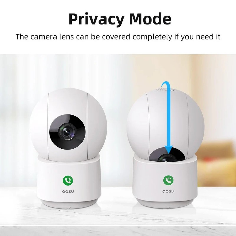 AOSU IndoorCam P1 Pro 4MP 360-Degree Dual Wi-Fi Smart Indoor Camera gallery