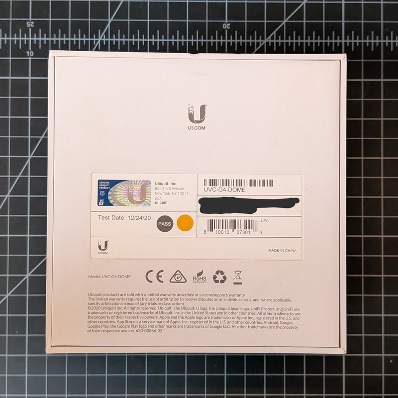 Ubiquiti UniFi Protect G4 Dome PoE 2K 4MP Security Camera (UVC-G4-Dome) gallery