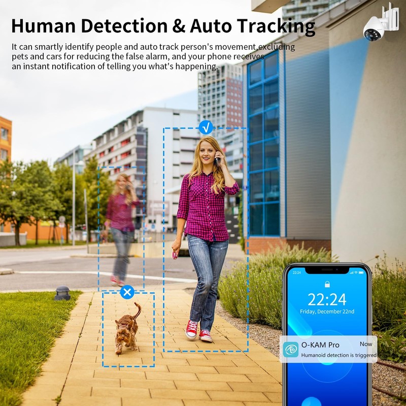 4G Cellular Cameras Wireless Outdoor, 3MP Battery Powered Cameras for Home Su... gallery