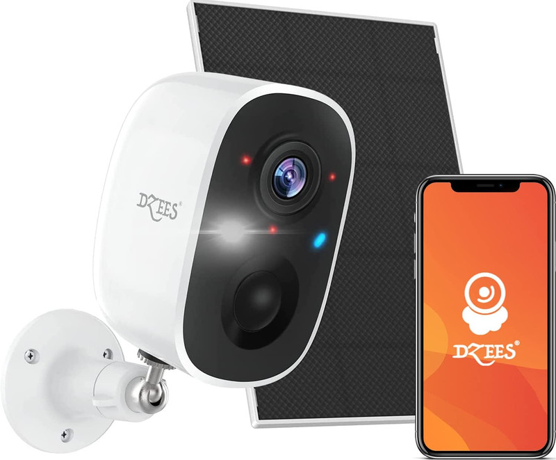 Camara de Seguridad Solar para Exterior Wifi 2K con Vision Nocturna a Color gallery