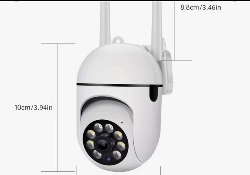 Wi-Fi Surveillance Camera, White, Outdoor & Indoor, Human Tracking, Two-way Voi…