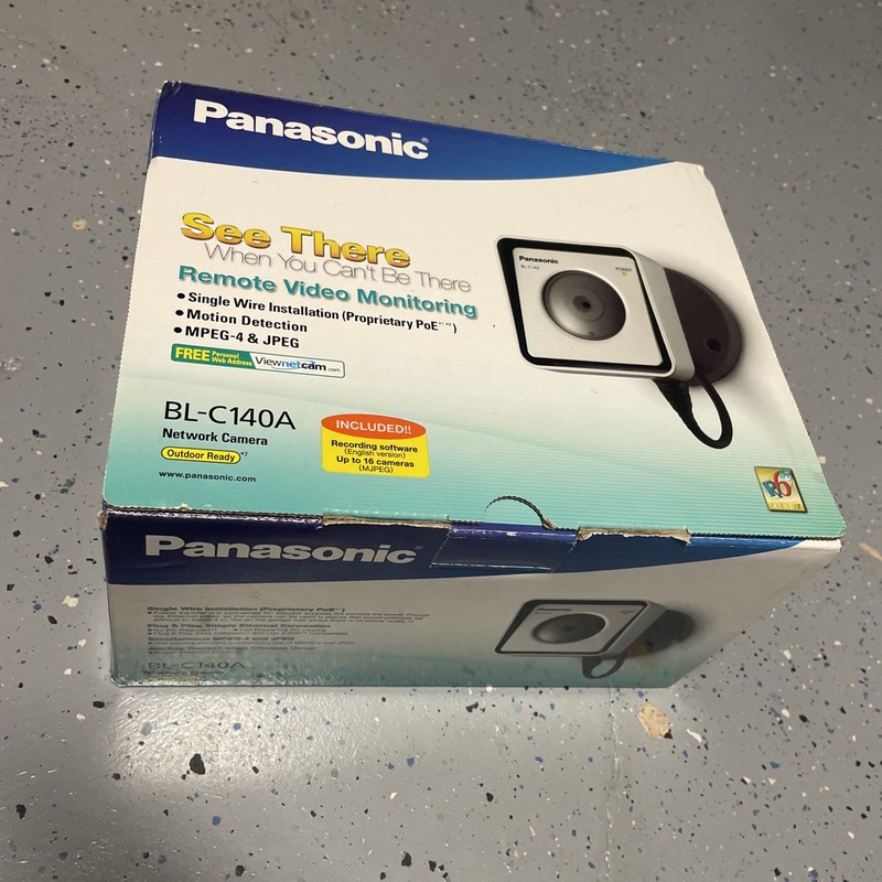 Panasonic BL-C140 Security Camera New in box Inside-Outdoor Network Cam wired