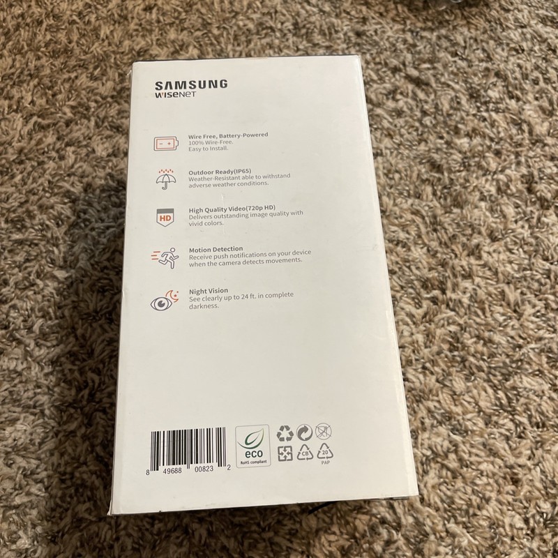 Samsung Wisenet A1 Outdoor Wireless Security (SNW-R0130BW) Brand New Open Box gallery