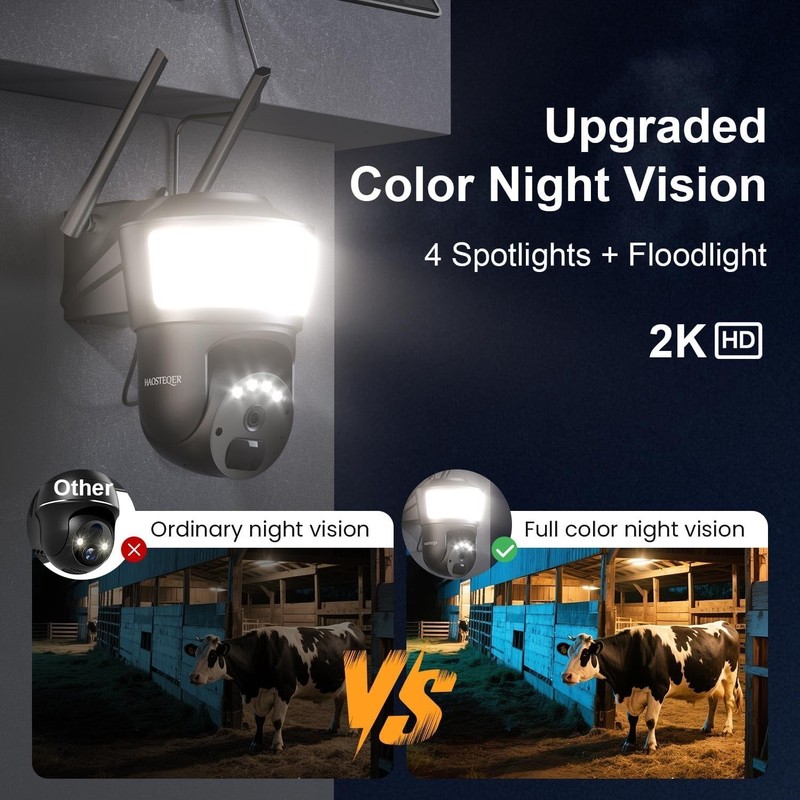 No WiFi Needed - 2K Color Night Vision Solar Security Camera with Motion Alerts gallery