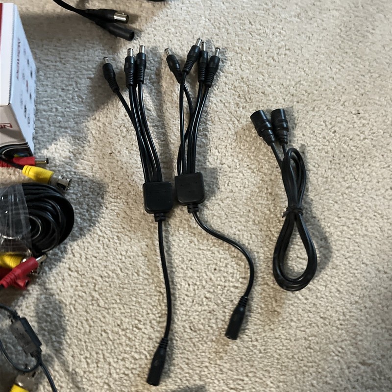 Dawson Waterproof Security Camera Lot Of 6 + 2 Hd dome cameras with Cables CCTV gallery