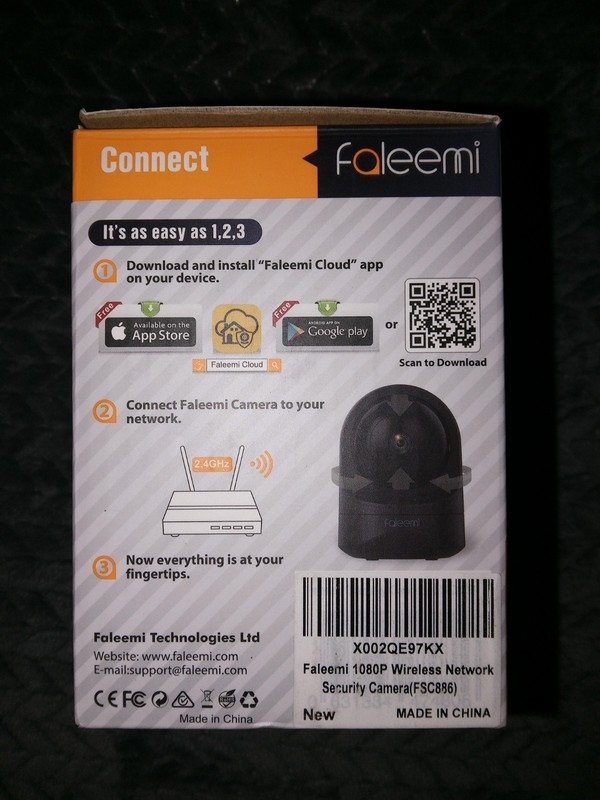 Faleemi Wireless Security Camera, 1080P FSC886, used in box gallery