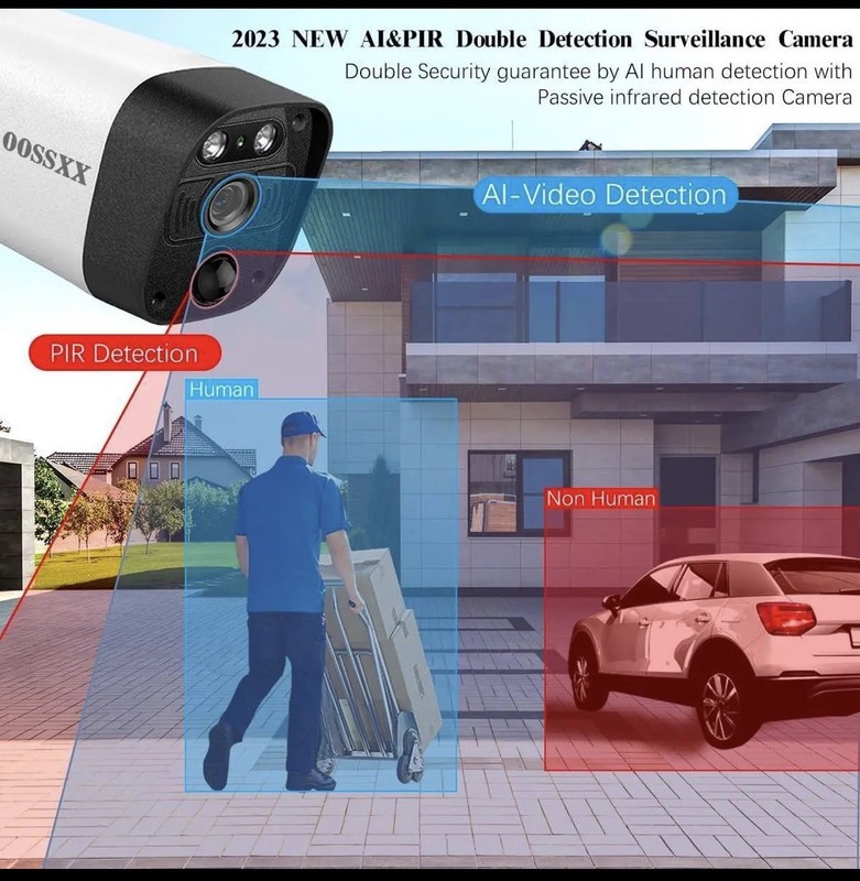 (5.0MP & 130° Wide-Angle 2-Way Audio PIR Detection Dual Antennas Enhance WiFi... gallery