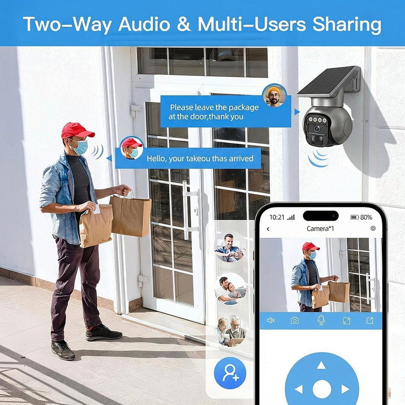 1pcs-4G LTE Trail Camera with 2K Live View, Built-in SIM Card, APP Remote Live & gallery