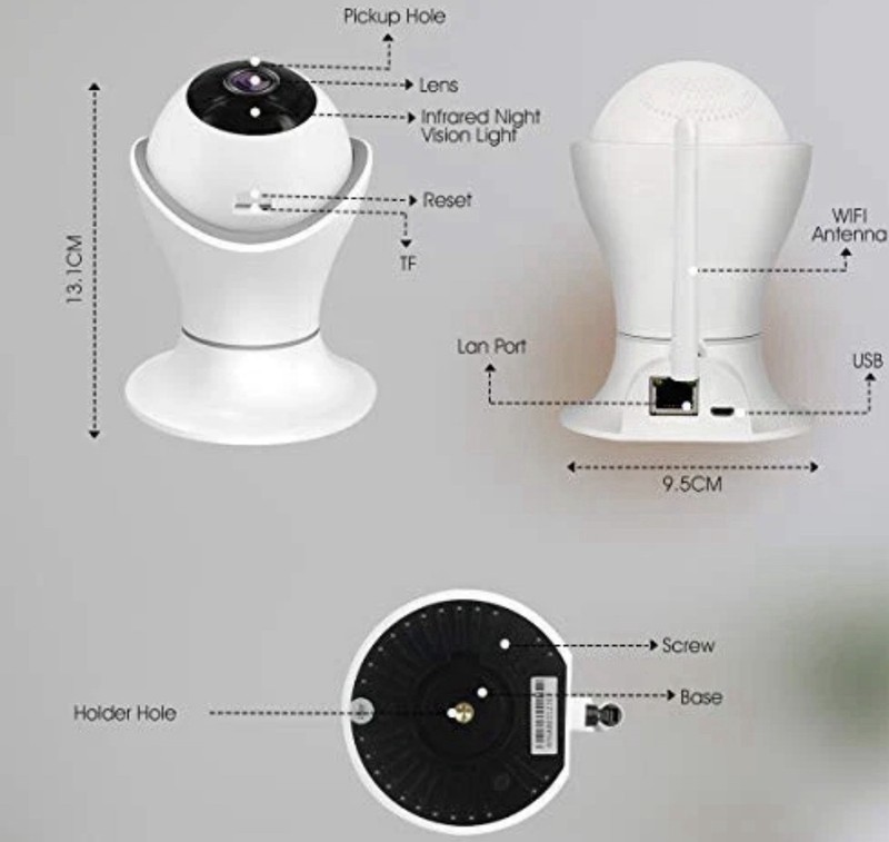 1080P Wireless Home Security IP Camera 360° Wi-Fi Indoor Video Recorder | Home gallery