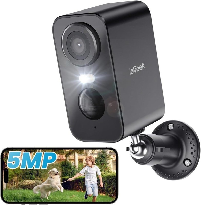 ieGeek 3MP Security Cameras,Wireless Outdoor Wifi System Battery Powered