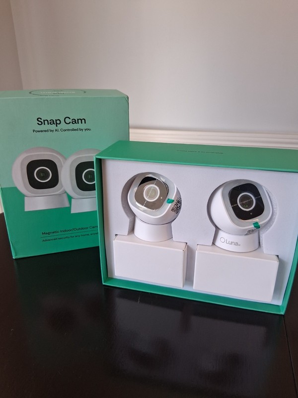 2 Pk Luna AI Wired Cameras for Home Security Outdoor/Indoor, 2K, Wi-Fi gallery