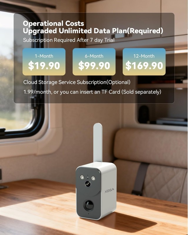 Wireless Outdoor Security Camera - 4G LTE Connectivity, & Two-Way Audio gallery