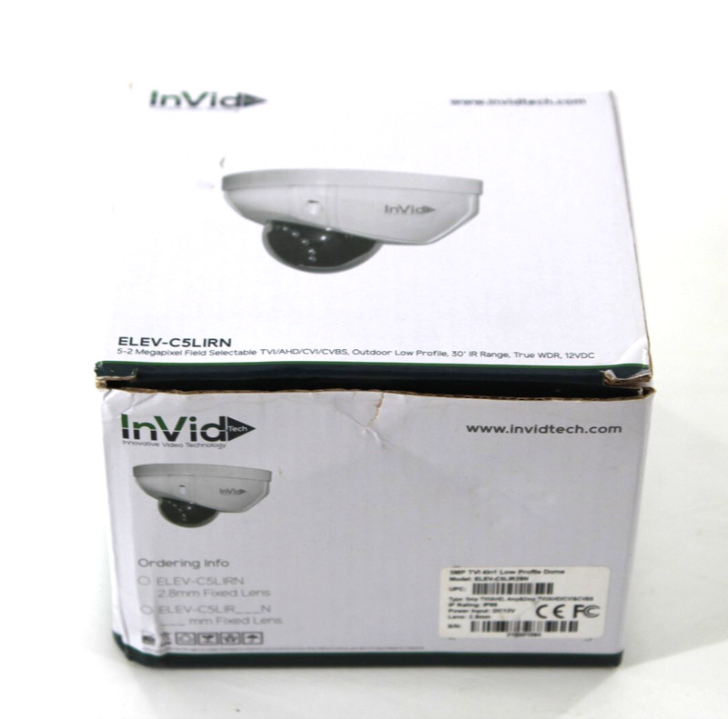 InVid ELEV-C5LIR28N 5 Megapixel Low Profile, Fixed 2.8mm Outdoor Camera gallery
