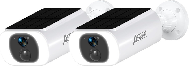 2K Solar Wireless Security Camera Pack with Night Vision & Alexa Support